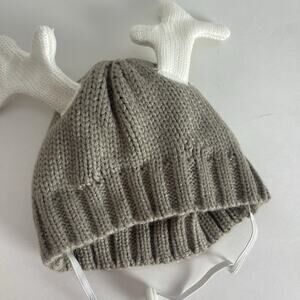 Antler S/M Dog Hat Deer Reindeer Costume Gray - Wondershop, 2 Holes For Ears